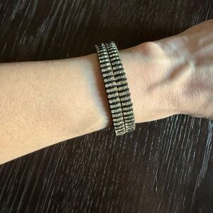 Black and Gold Rhinestone Bracelet